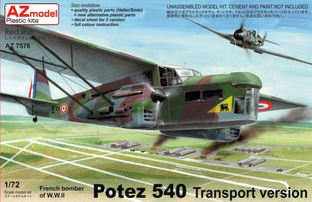 [AZ MODELS]  POTEZ 540 Transport 1/72ème Réf AZ 7576  Az757613