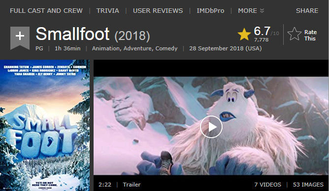 حصريا فيلم الاينمي والمغامرة والكوميدي الرائع Smallfoot (2018) 720p.BluRay مترجم بنسخة البلوري 2018-111