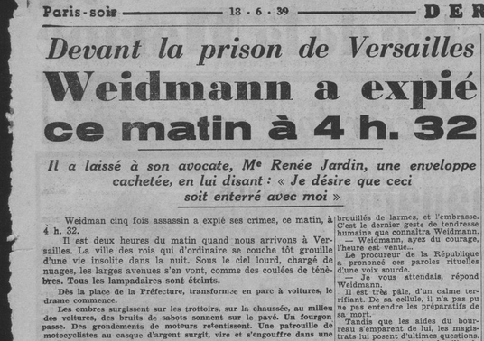 Weidmann - Eugène Weidmann - 1939 - Page 17 Weidma10