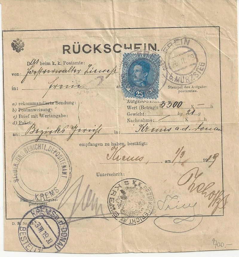 Osterreich - Inflation in Österreich - Belege - 1918 bis 1925 - Seite 13 Bild32