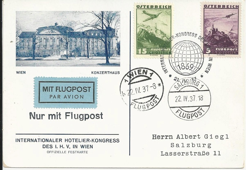 Sonderstempel aus Österreich vor dem 11.3.1938  Bild74