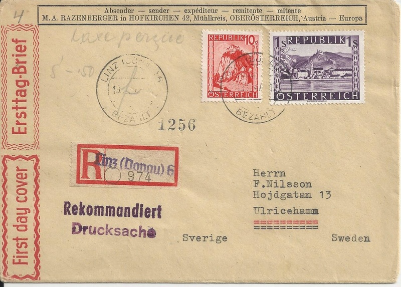  - Österreich 2. Währungsreform 10.12.1947 - Belege Bild_314