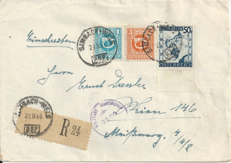 Posthornzeichnung - ANK 697-713 - Belege - Seite 4 Bild_528