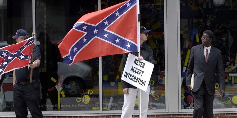 Segregation is alive and well in America's so-called land of opportunity Kkk_fl10