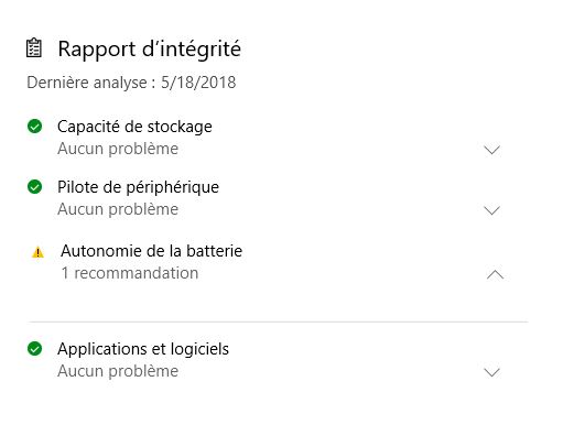 Rapport d'intégrité Windows 10 Captur33