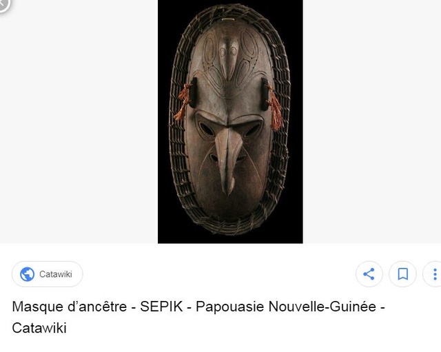 Un masque SEPIK de Papouasie Nlle Guinée Papoua10