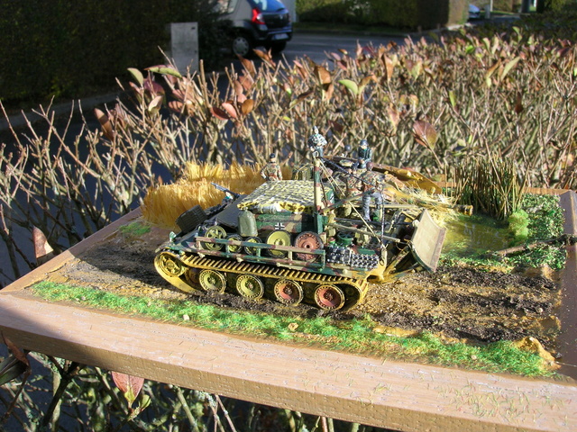 eine helfende Hand, Hans ? (un coup de mains  Hans ?) - Panther et stug III revell 1/72-FNI ! Dioram14