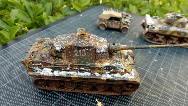 Wacht am Rhein (1/72) Tigre II Italeri - Beute M4A1 Esci - SCHWIMMWAGEN Hasegawa Photos11