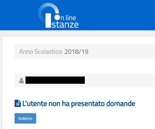 AIUTO!!! L'utente non ha presentato domande. 310