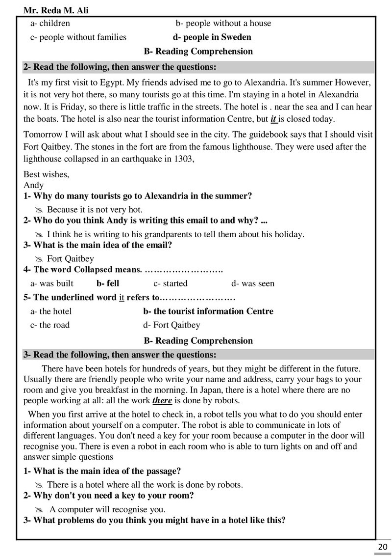 Final revision Workbook With Answer key 3rd prep.2018.jpg Final_27