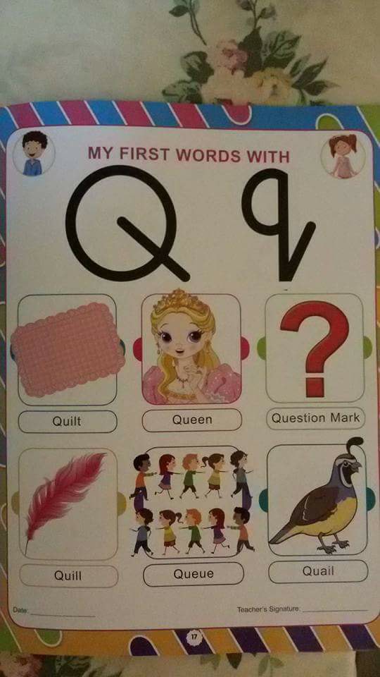 شيتات الحروف الانجليزيه مع 6 كلمات لكل حرف اكتر من رائعه Q10