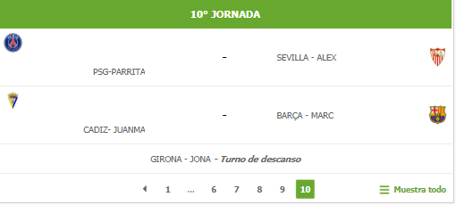 10 jornada champ 10b10