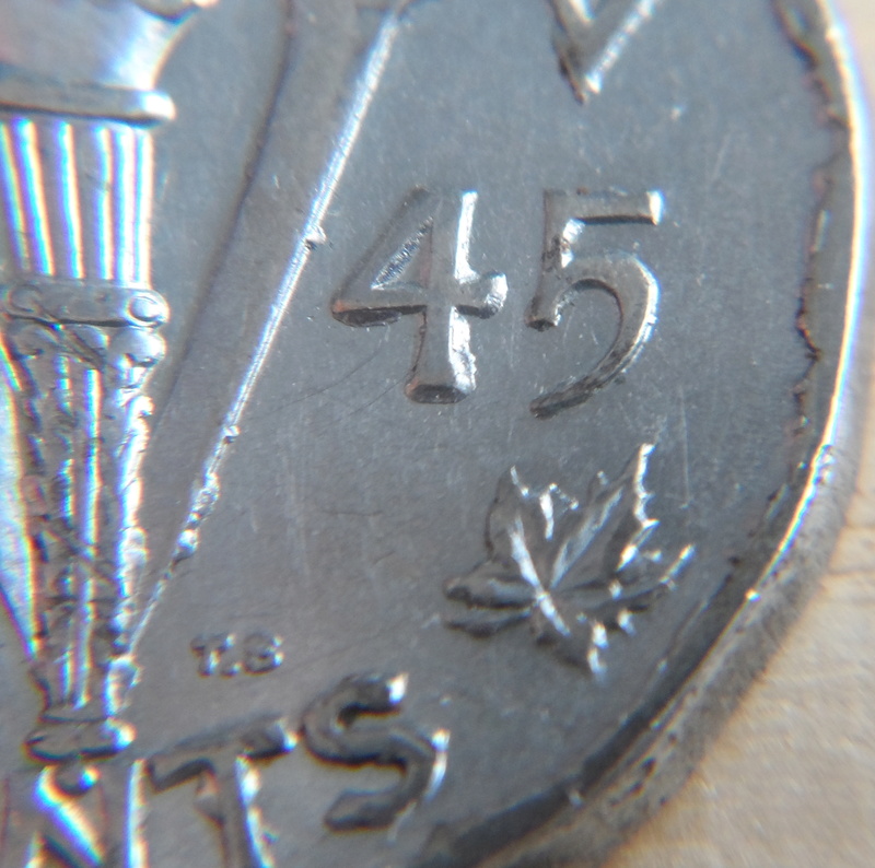 1945 - Coin Détérioré Revers #2 Dense (Rev. Die Deterioration #2 Heavy) Sam_2014