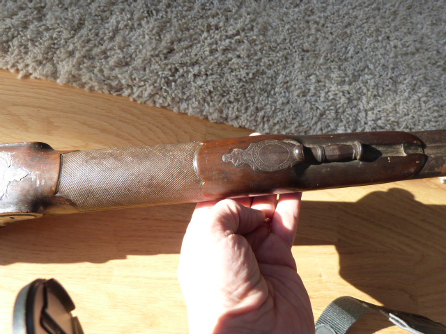 Ancien fusil chasse XIX luxe P1030722