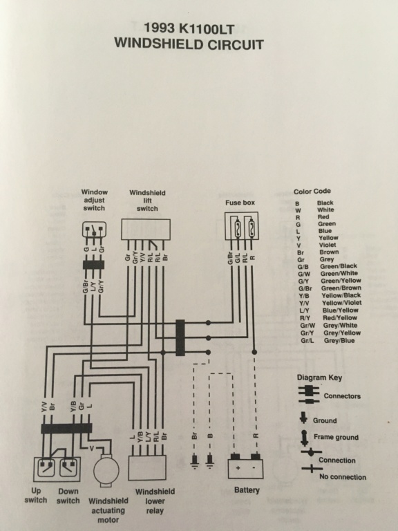 1992 K1100LT Crashpad switches 46202310