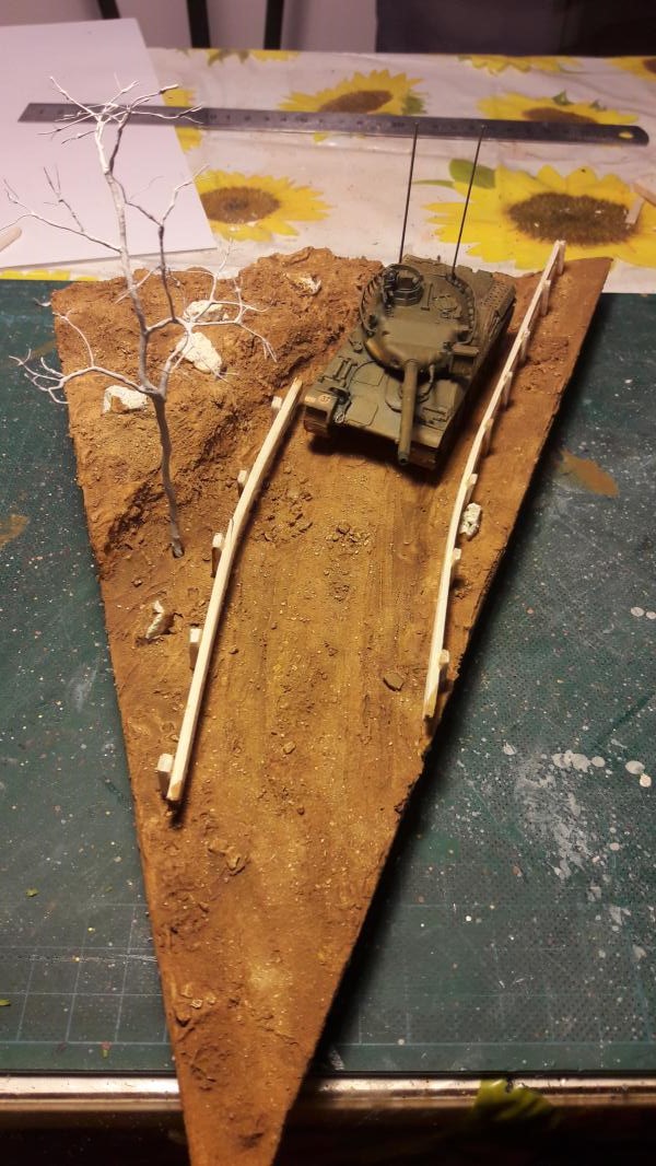 Diorama mise en situation de l'AMX 30 1221