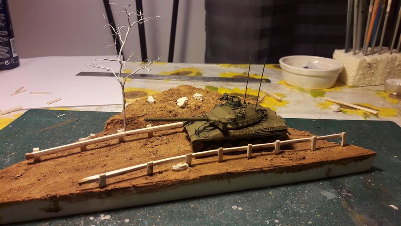 Diorama mise en situation de l'AMX 30 1320