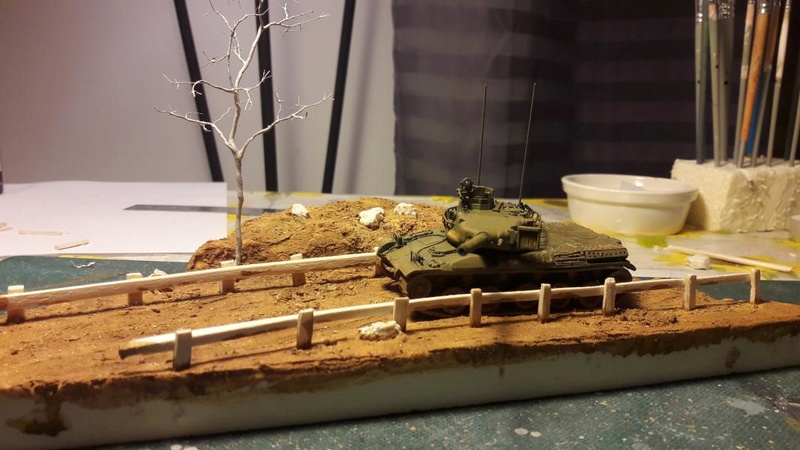 Diorama mise en situation de l'AMX 30 1422