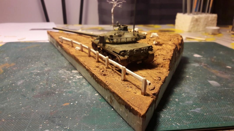 Diorama mise en situation de l'AMX 30 1525