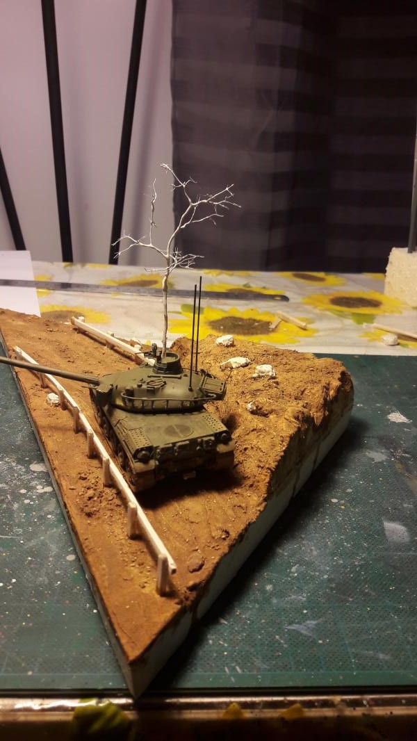 Diorama mise en situation de l'AMX 30 1623