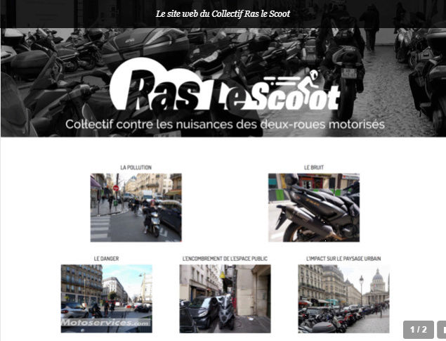 Le collectif Ras le Scoot veut bouter les motos et scooters hors de Paris 55555510