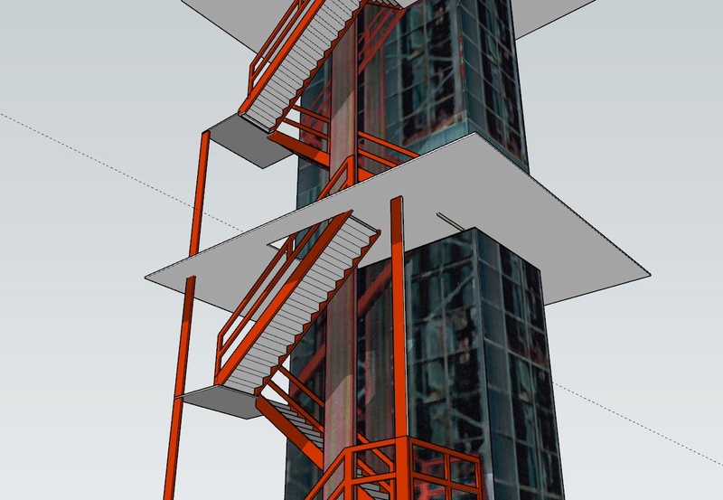 Saturn V Startrampe LUT (Launch Umbilical Tower) (Abgebrochen) Treppe12