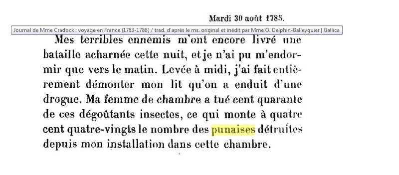 Journal de Mme Cradock : voyage en France (1783-1786) - Page 2 Punais20