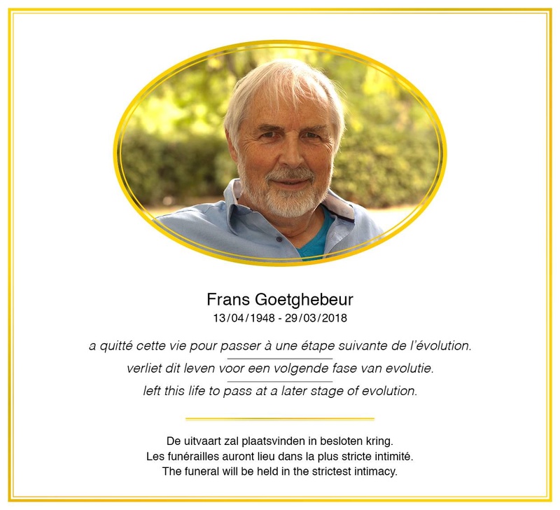  Un traducteur et un ami est mort , Frans Goetghebeur 29662510