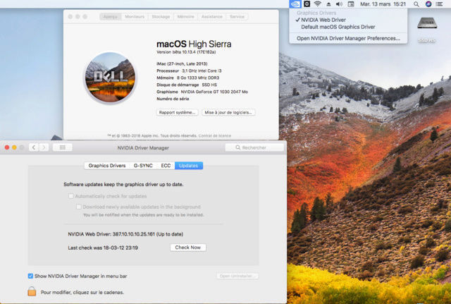 Web Drivers 10.13 macOS High Sierra NVIDIA GeForce GT 1030 - Page 3 120