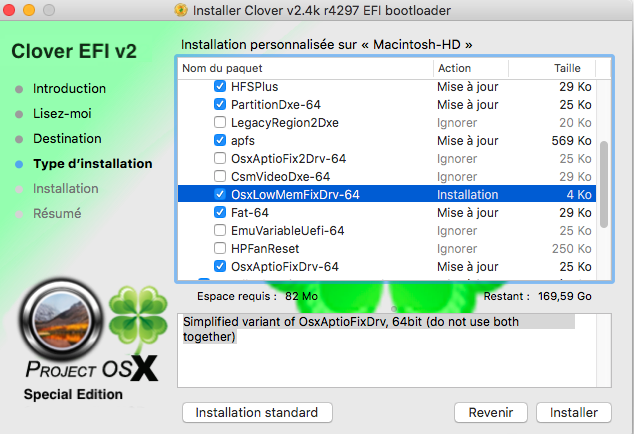 [résolu]Black Screen installation high-sierra (10.13) MESSAGE : IOConsoleUsers: gIOScreenLockState 3, hs 0, bs 0, now 0, sm 0x0 Captur81