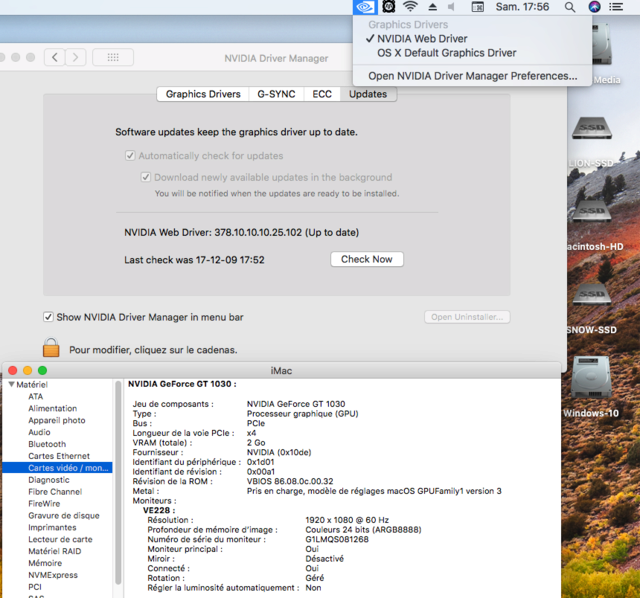 nvidia - Web Drivers 10.13 macOS High Sierra NVIDIA GeForce GT 1030 - Page 3 Web10