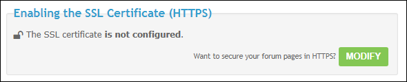 Forum say unsecure Ssl110
