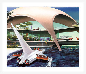 Avions 1950's, futuristes et vaisseaux spaciaux - Vintage Spaceships, Starships and futuristic planes.  - Page 2 Beach10