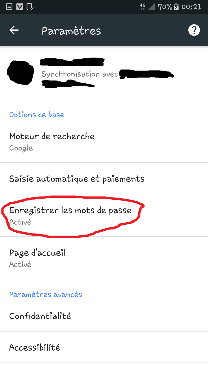 Récupérer un mot de passe oublié/perdue sur Google Chrome via l'appli Chrome d'android. Mdp_ry12