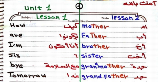 كل كلمات منهج اللغة الانجليزية للصف الثالث الابتدائي بشكل رائع pdf وفيديو 0210