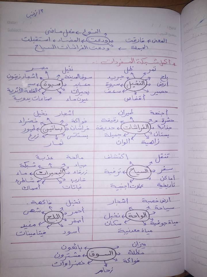  قرائية درس أرض النخيل للثالث الابتدائي 1595