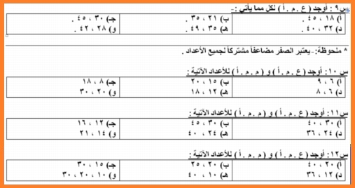 بوكليت النخبة في الرياضيات للصف الرابع الترم الأول 2018