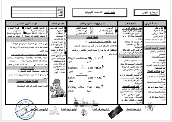 دفتر تحضير علوم للثالث الاعدادي ترم ثاني 2018 كامل الدروس جاهز فقط على كتابة تاريخ الحصة 41102