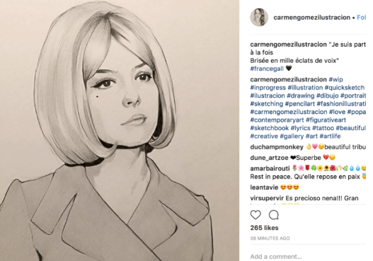 Vidéo : France Gall, les plus beaux témoignages sur Instagram  Captur13