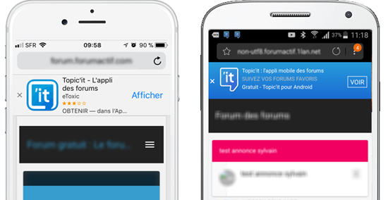 Smart App Banner: highlight the mobile application of your forum ! 4565410