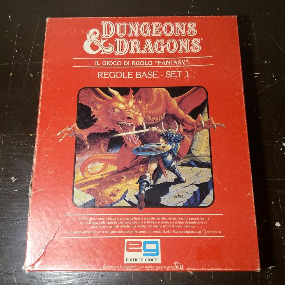 DUNGEONS & DRAGONS SET BASE EDITRICE GIOCHI 1985 EDIZIONE ITALIANA 20180712