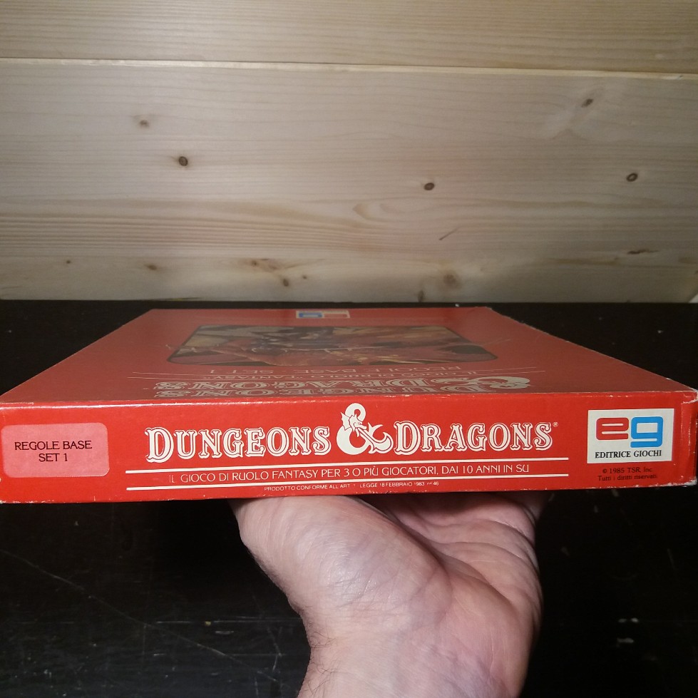 DUNGEONS & DRAGONS SET BASE EDITRICE GIOCHI 1985 EDIZIONE ITALIANA 20180714