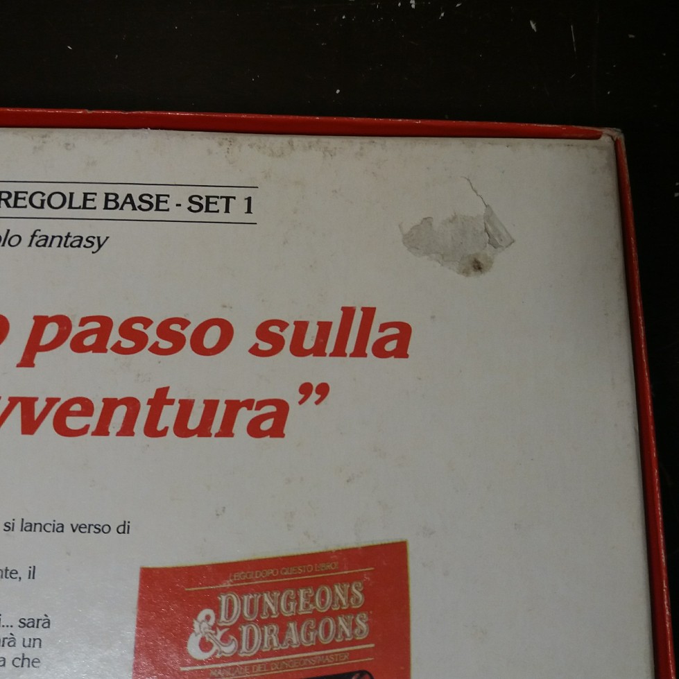 DUNGEONS & DRAGONS SET BASE EDITRICE GIOCHI 1985 EDIZIONE ITALIANA 20180717