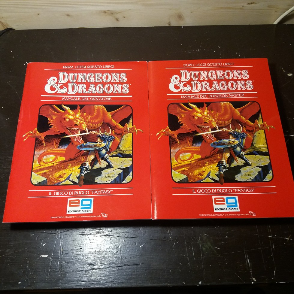 DUNGEONS & DRAGONS SET BASE EDITRICE GIOCHI 1985 EDIZIONE ITALIANA 20180719