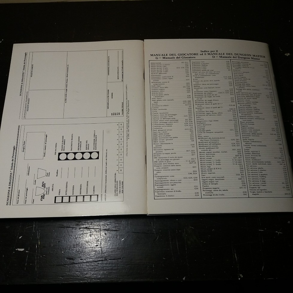 DUNGEONS & DRAGONS SET BASE EDITRICE GIOCHI 1985 EDIZIONE ITALIANA 20180720