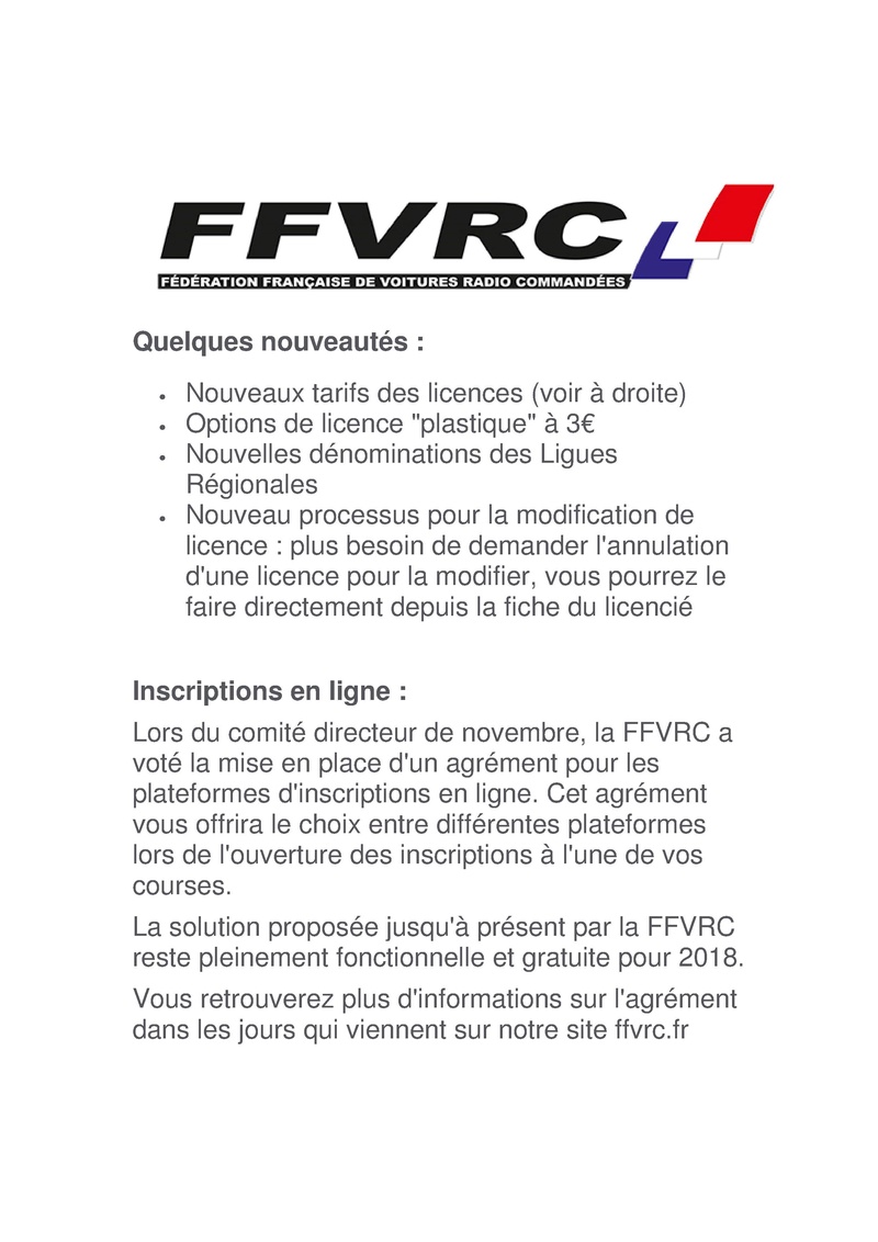 TARIF SAISON 2018  -- LIVENCE FFVRC Docume12