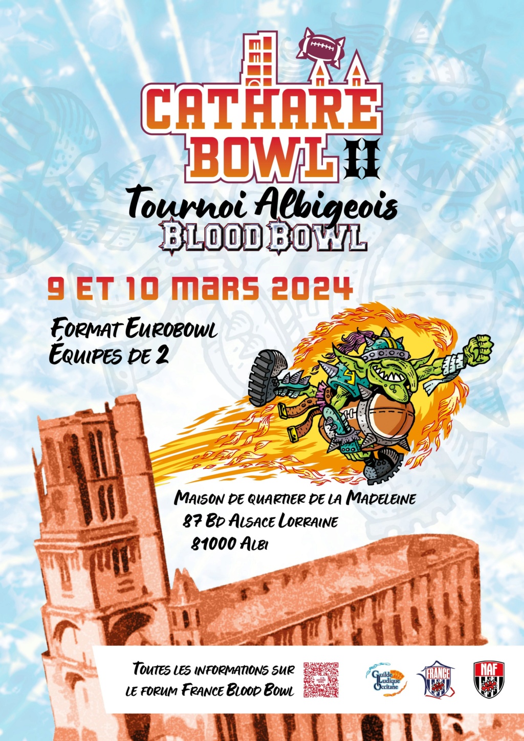 CATHARE BOWL II (Albi-81000) 9-10 Mars 2024 Affich10