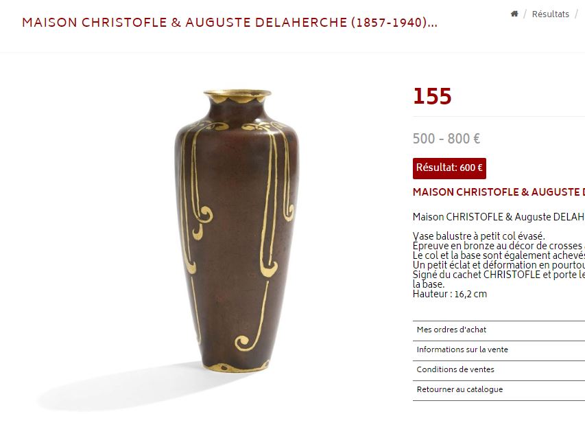 Vase Delaherche - Christofle Delahe10