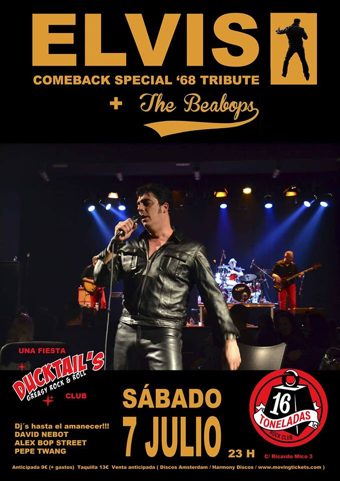 DUCKTAIL'S CLUB ELVIS '68 COMEBACK SPECIAL TRIBUTE - THE BEABOPS 7 JULIO 16 TONELADAS 68_com11