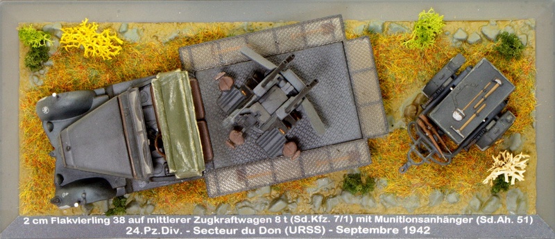 [IXO mod.] 2 cm FlaK auf Zugkraftwagen 8 t (Sd.Kfz. 7/1) mit Sd.Ah. 51 (55) Sdkfz120